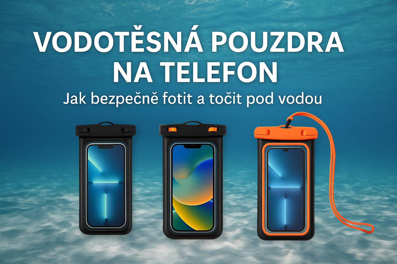 Vodotěsná pouzdra na telefon jak bezpečně fotit a točit pod vodou (průvodce na léto i k moři) hlavni